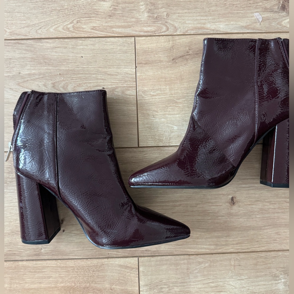 Burgundy Ankle Boots size 7